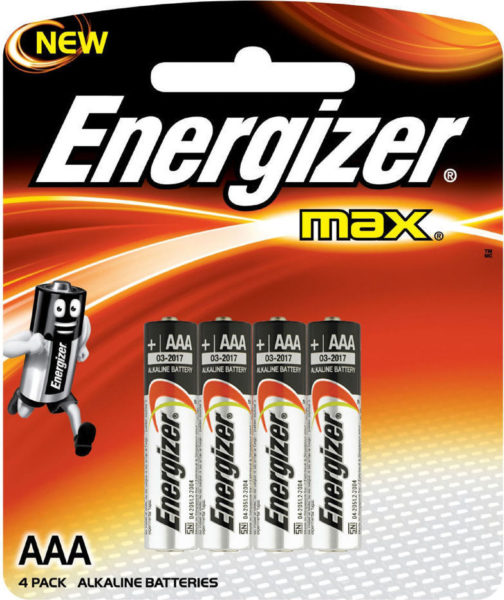 Energizer E92BP4 Max Battery Alkaline AAA 2pcs Energizer E92BP4 Max Battery Alkaline AAA 2pcs