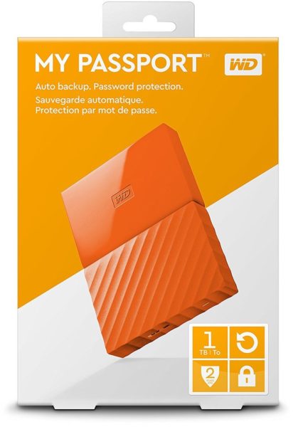 Western Digital My Passport Hard Drive 1TB Orange WDBYNN0010BOR Western Digital My Passport Hard Drive 1TB Orange WDBYNN0010BOR