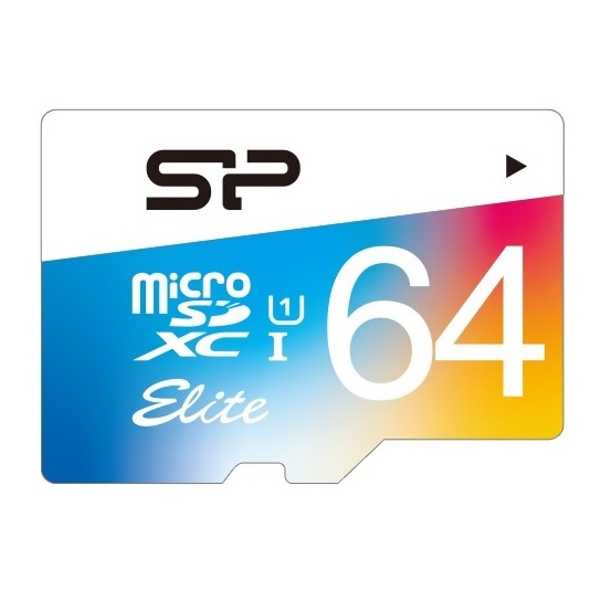 Silicon Power Elite Micro SDXC Card 64GB Class 10 With Adapter Silicon Power Elite Micro SDXC Card 64GB Class 10 With Adapter