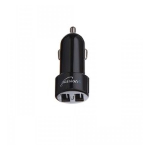 Passion4 Car Charger With 2 USB + Micro USB Cable 1M - PASS1003 Passion4 Car Charger With 2 USB + Micro USB Cable 1M - PASS1003