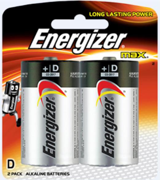 Energizer E95BP2 Max Alkaline Energizer E95BP2 Max Alkaline