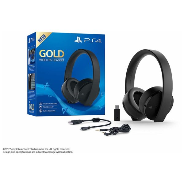Sony CUHYA0080 Gold Wireless 7.1 On Ear Gaming Headset Black For PS4 Sony CUHYA0080 Gold Wireless 7.1 On Ear Gaming Headset Black For PS4