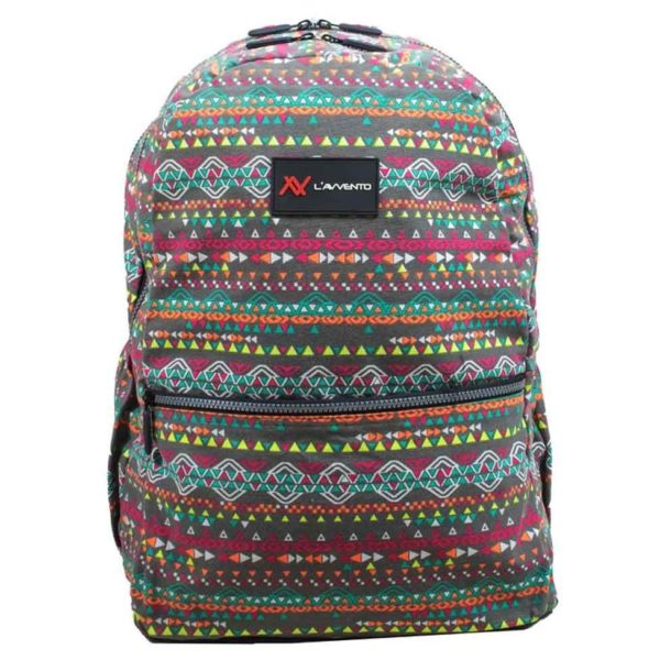 Lavvento School Backpack Cyan 17inch Lavvento School Backpack Cyan 17inch
