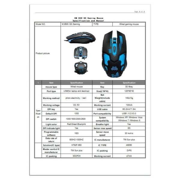 Porsh DOB KM 830 GX Wired Gaming Keyboard & Mouse Black Porsh DOB KM 830 GX Wired Gaming Keyboard & Mouse Black