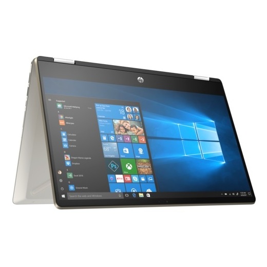 HP Pavilion x360 14-DH0086NE Convertible Touch Laptop - Core i7 1.8GHz 16GB 1TB+256GB 2GB Win10 14inch FHD Gold HP Pavilion x360 14-DH0086NE Convertible Touch Laptop - Core i7 1.8GHz 16GB 1TB+256GB 2GB Win10 14inch FHD Gold