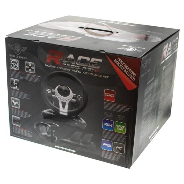 Spirit of Gamer GP068 Pro 2 Race Wheel Black Spirit of Gamer GP068 Pro 2 Race Wheel Black