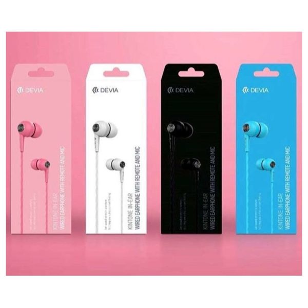 Devia HP58P Kintone In-Ear Headphone Pink Devia HP58P Kintone In-Ear Headphone Pink