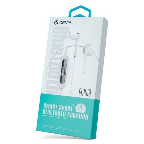 Devia HP24W Smart Bluetooth Dual Earphone - White Devia HP24W Smart Bluetooth Dual Earphone - White