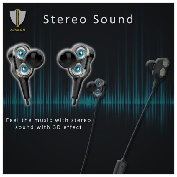 Armor R19 In Ear Headphone Black Armor R19 In Ear Headphone Black