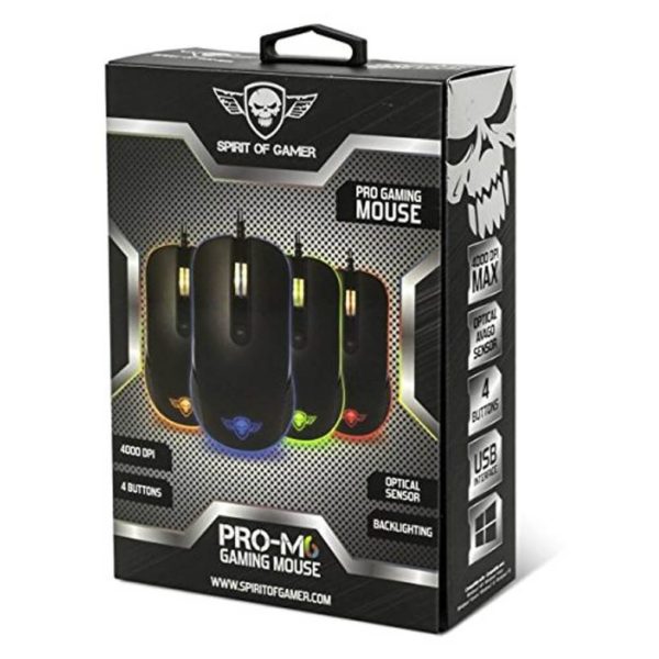 Spirit Of Gamer PRO-M6 Wired Gaming Mouse Black Spirit Of Gamer PRO-M6 Wired Gaming Mouse Black