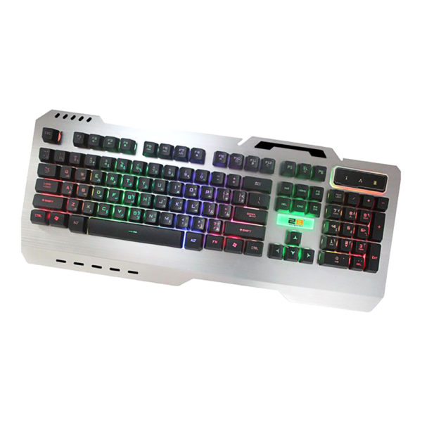 2B KB305 Metal Wired Gaming Keyboard Silver 2B KB305 Metal Wired Gaming Keyboard Silver