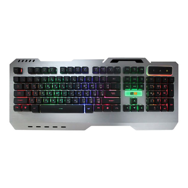 2B KB305 Metal Wired Gaming Keyboard Silver 2B KB305 Metal Wired Gaming Keyboard Silver