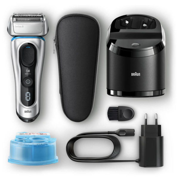 Braun Shaver Series 8 Silver Wet 8390CC Braun Shaver Series 8 Silver Wet 8390CC