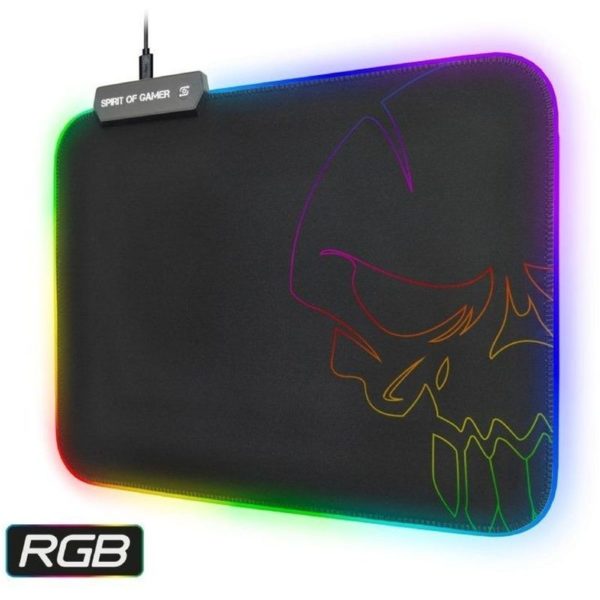 Spirit Of Gamer Gaming Mouse Pad Medium With Backlight Black Spirit Of Gamer Gaming Mouse Pad Medium With Backlight Black