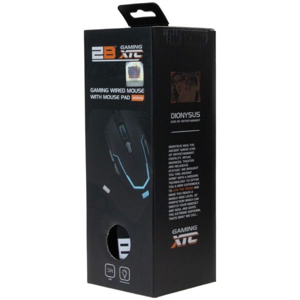 2B Gaming Mouse With Mouse Pad Bla 2B Gaming Mouse With Mouse Pad Bla
