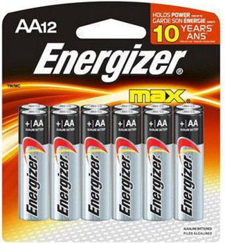 Energizer E91BP12 Max Alkaline Battery AA 8pcs + 4 pcs ...