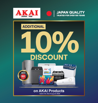 AKAI ADDITIONAL DISCOUNT