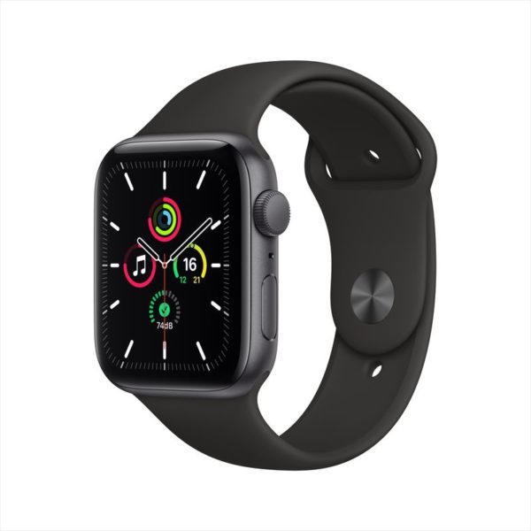 Apple Watch SE GPS 40mm Space Grey Aluminum Case with Black Sport Band price in Oman | Sale on 