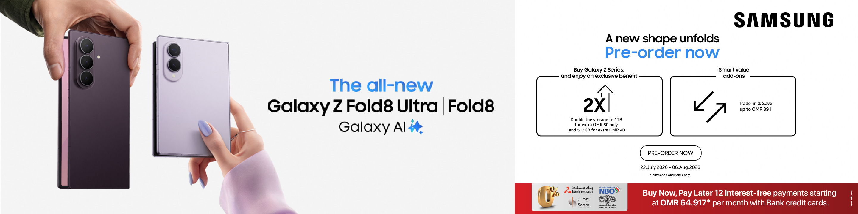 Samsung Fold8 and Flip8