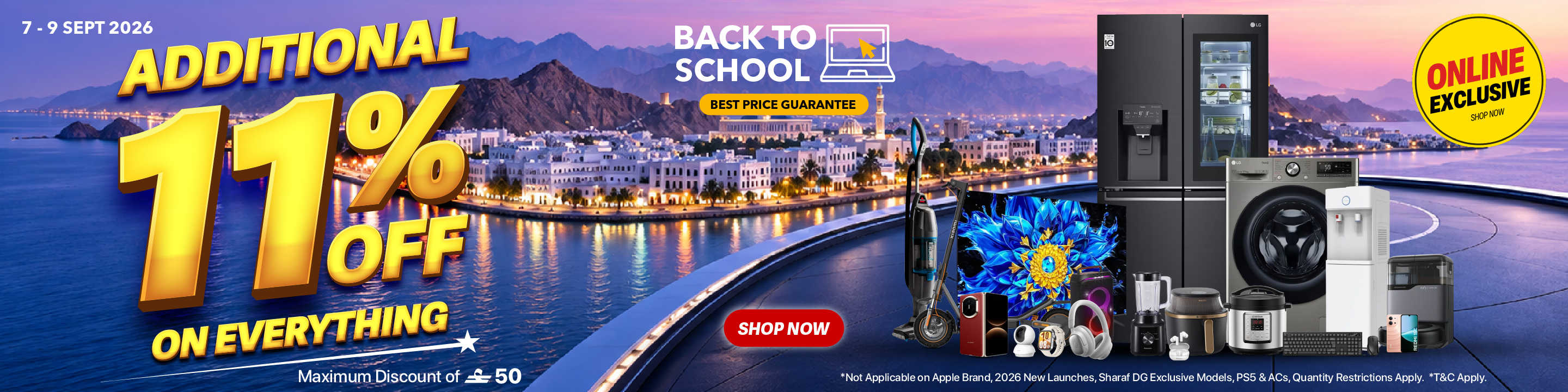Online Excl every 11%
