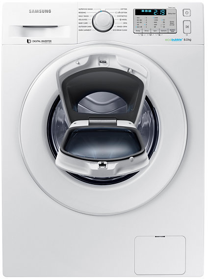 Samsung Front Load Washer 8Kg White WW80K5413WWSG Samsung Front Load Washer 8Kg White WW80K5413WWSG