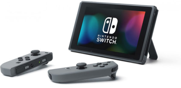 Nintendo Switch Gaming Console 32GB Black Grey Joy Con + 1 Assorted Game Nintendo Switch Gaming Console 32GB Black Grey Joy Con + 1 Assorted Game