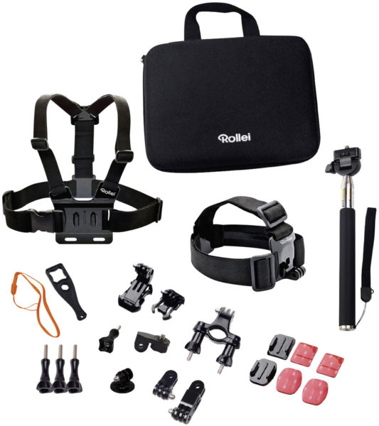Rollei Actioncam 415 Action Camera Black + Rollei Zubehor Outdoor Kit Rollei Actioncam 415 Action Camera Black + Rollei Zubehor Outdoor Kit