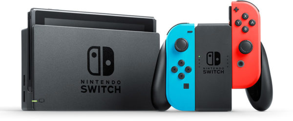 Nintendo Switch Gaming Console 32GB Black With Neon Joy Con + 1 Assorted Game Nintendo Switch Gaming Console 32GB Black With Neon Joy Con + 1 Assorted Game