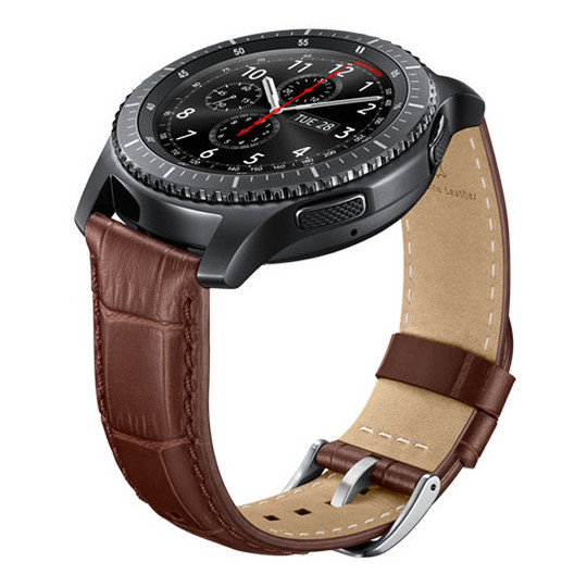 Samsung Alligator Grain Leather Band Brown For Gear S3 - ET-YSA76MDEGAE Samsung Alligator Grain Leather Band Brown For Gear S3 - ET-YSA76MDEGAE
