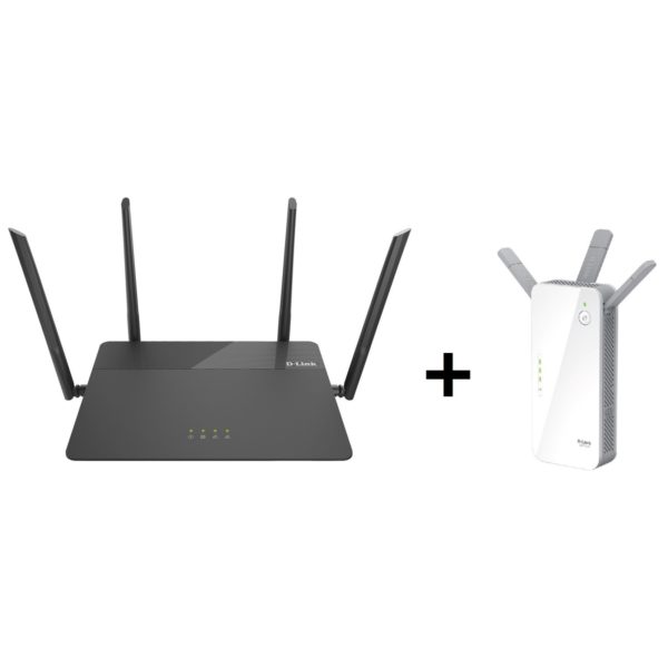 Dlink DIR878 AC1900 MU-MIMO Wi-Fi Gigabit Router + DAP1720 AC1750 Dual Band Wi-Fi Range Extender Dlink DIR878 AC1900 MU-MIMO Wi-Fi Gigabit Router + DAP1720 AC1750 Dual Band Wi-Fi Range Extender