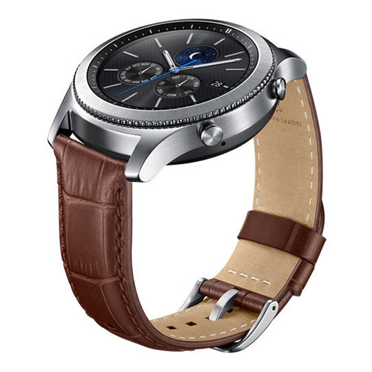 Samsung Alligator Grain Leather Band Brown For Gear S3 - ET-YSA76MDEGAE Samsung Alligator Grain Leather Band Brown For Gear S3 - ET-YSA76MDEGAE