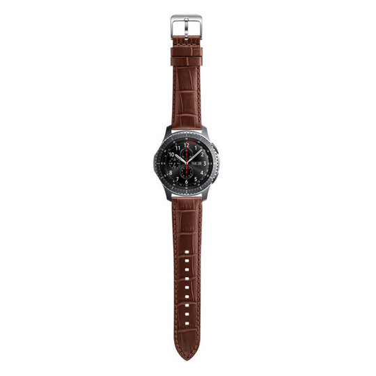 Samsung Alligator Grain Leather Band Brown For Gear S3 - ET-YSA76MDEGAE Samsung Alligator Grain Leather Band Brown For Gear S3 - ET-YSA76MDEGAE