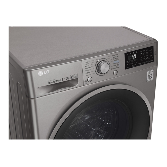 LG Front Load Washer 8kg F4J6TMP8S LG Front Load Washer 8kg F4J6TMP8S