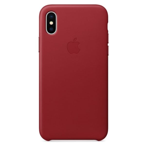 Buy Apple Leather Case Product Red For iPhone X \u2013 MQTE2ZM\/A in Dubai UAE. Apple Leather Case 