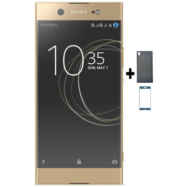 Sony Xperia XA1 Ultra G3212 4G Dual Sim Smartphone 32GB Gold + Case + Tempered Glass Sony Xperia XA1 Ultra G3212 4G Dual Sim Smartphone 32GB Gold + Case + Tempered Glass