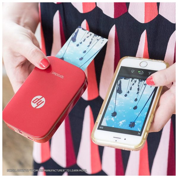 HP Sprocket Bluetooth Photo Printer Red HP Sprocket Bluetooth Photo Printer Red