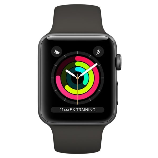 Apple Watch Series 3 GPS - 38mm Space Grey Aluminium Case with Grey Sport Band Apple Watch Series 3 GPS - 38mm Space Grey Aluminium Case with Grey Sport Band