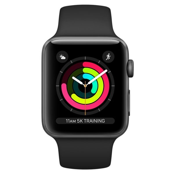 Apple Watch Series 3 GPS - 38mm Space Grey Aluminium Case with Black Sport Band Apple Watch Series 3 GPS - 38mm Space Grey Aluminium Case with Black Sport Band