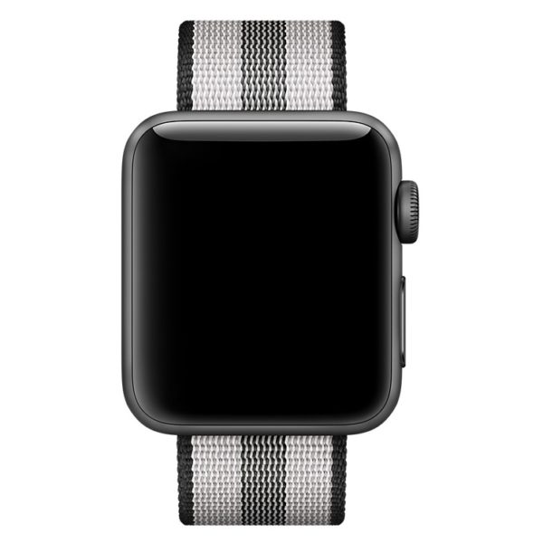Apple Woven Nylon Band 38mm Black Stripe - MQVG2ZM/A Apple Woven Nylon Band 38mm Black Stripe - MQVG2ZM/A