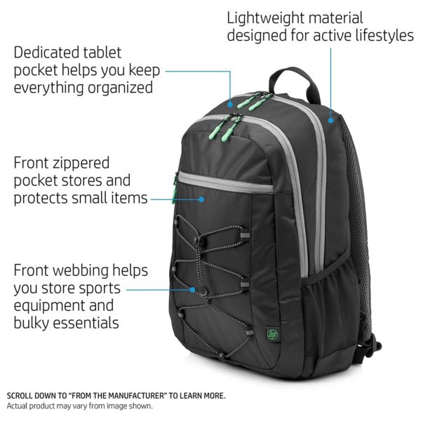 HP 1LU22AA Active Backpack Black 15.6inch HP 1LU22AA Active Backpack Black 15.6inch