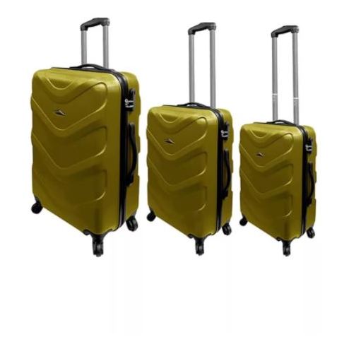 Highflyer Vice Series Trolley Luggage Bag Gold 3pc Set TH-VICE-3PC Highflyer Vice Series Trolley Luggage Bag Gold 3pc Set TH-VICE-3PC