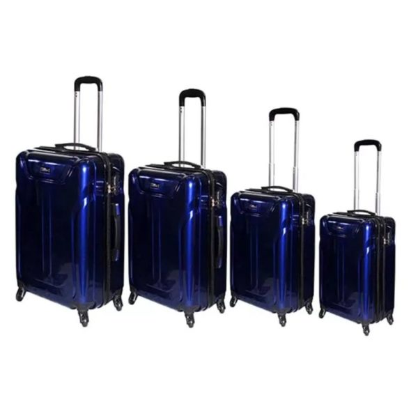 Highflyer Terminator Trolley Luggage Bag Blue 4pc Set TH1609PPC4PC Highflyer Terminator Trolley Luggage Bag Blue 4pc Set TH1609PPC4PC