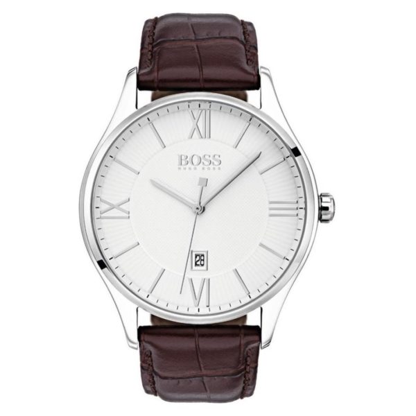 Hugo Boss Governor Watch For Men with Black Leather Strap Hugo Boss Governor Watch For Men with Black Leather Strap
