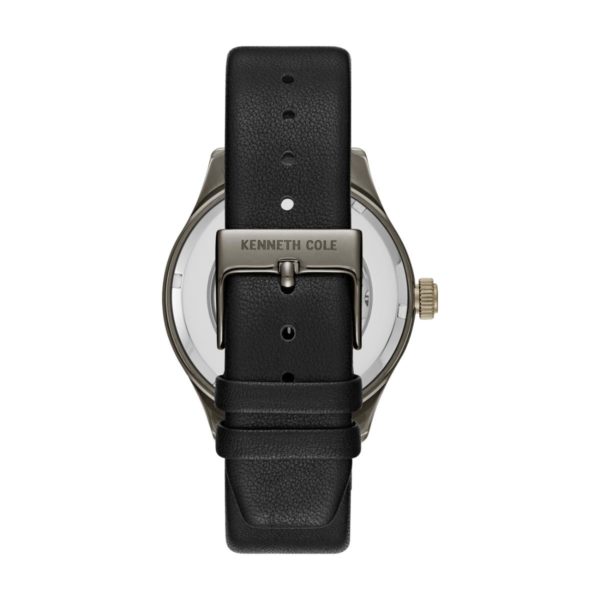 Kenneth Cole Automatic Watch For Men with Black Genuine Leather Strap Kenneth Cole Automatic Watch For Men with Black Genuine Leather Strap