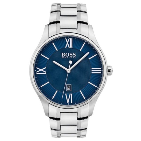 Hugo Boss Governor Watch For Men with Silver Metal Bracelet Hugo Boss Governor Watch For Men with Silver Metal Bracelet