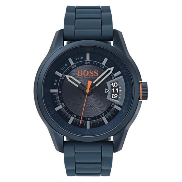 Hugo Boss Hongkong Watch For Men with Blue Rubber Strap Hugo Boss Hongkong Watch For Men with Blue Rubber Strap