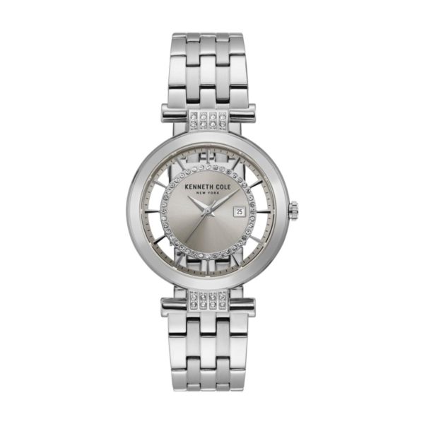 Kenneth Cole Transparency Watch For Women with Silver Stainless Steel Bracelet Kenneth Cole Transparency Watch For Women with Silver Stainless Steel Bracelet