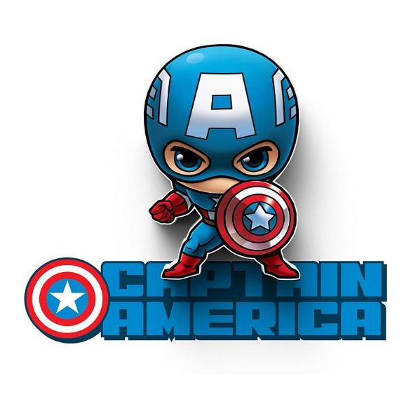 3DLightFX Marvel Captain America 3D Decor Wall Light 2001712 3DLightFX Marvel Captain America 3D Decor Wall Light 2001712