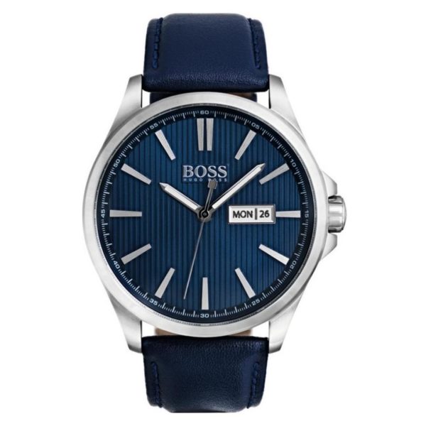Hugo Boss The James Watch For Men with Blue Leather Strap Hugo Boss The James Watch For Men with Blue Leather Strap