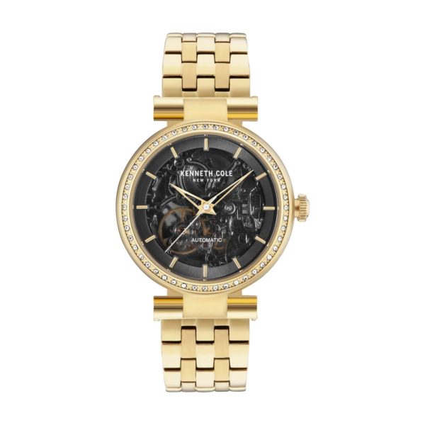 Kenneth Cole Automatic Watch For Women with Gold Hamilton Gold Stainless Steel Bracelet Kenneth Cole Automatic Watch For Women with Gold Hamilton Gold Stainless Steel Bracelet